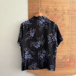 Coldwater Creek Vintage 90s Silk Boxy Button Down Tropical Floral Hawaiian Shirt Photo 3