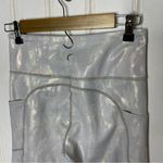 Zyia  Silver Camo Metallic Pocket Light n Tight Hi-Rise Capri 332 Photo 5