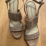 Adrienne Vittadini  Tan Cork Wedges Photo 1