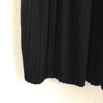 J.JILL Pleated Knit Midi Dress Black Drawstring Waist 3/4 Sleeve A Photo 4