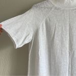 Eileen Fisher Organic Cotton Linen Slub Funnel Neck Top Size S Photo 5