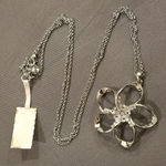 Ted Baker ππ Bedelie Crystal Blossom Pendant Necklace Silver NWT Photo 7