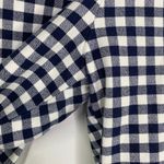 J.Crew Womens Martie Gingham Plaid Pants Size 6 Navy Blue Crop Ankle Career Photo 5