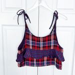 Urban Outfitters  Jo Plaid Tie-Shoulder Cropped Top Photo 7