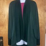 Athleta Dark Green Open Cardian Sweater - Size S Photo 0