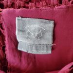 Anthropologie Vanessa Virginia Red Open Lace Angel Sleeve Top S Photo 6