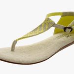 Toms  Women’s Playa Sandal, Yellow burlap Photo 0