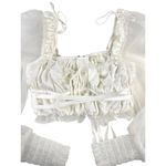 For Love & Lemons - Gabrielle Long Sleeve Top in White Photo 1