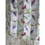 Vintage‎ White Satin Chiffon Scarf with Allover High Heel Shoe Print 13"x 60" Photo 3