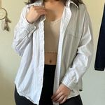 Miss Sparkling Grey Button Down Top Gray Photo 0