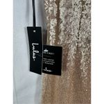 Lulus Lulu’s Shine Time Sequin Mini Dress Sleeveless Lined Side Zip Rose Gold S NWT Photo 5