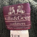 Willis & Geiger RARE Military Green Wool Belted Blouse Approx Size Medium Photo 2