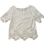 Allison Collection New York Cotton Embroidered Blouse, Sz M Size M Photo 9