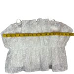 ZARA  White Fringe Crop Top Size Medium. E52 Photo 11