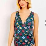 A pea in the pod 2 Piece Set Tankini Swimsuit Blue Green Floral XS NWT Photo 1