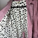 Kori America Corduroy Double Breasted Blazer Preppy Jacket Light Pink Large Photo 8