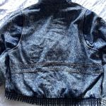 Vintage Roglins Washed Denim Blue Jean Women’s Jacket Sz XL Multi Pockets Photo 8