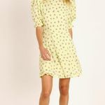 Faithfull the Brand Florence Mini Dress Luda Lime Floral Photo 3