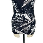 Lululemon  Cool Racerback Tank Static‎ Mist White Black Size 6 Photo 2