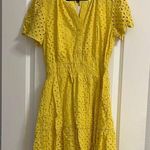 Amazon Yellow short Sleeve V-Neck Sundress Photo 0