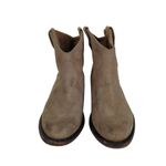 Steve Madden Autry Western Bootie Suede Leather Boots Ankle Short Womens 7 Beige Photo 2