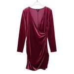 I.N.C. International Concepts Pink Velvet Wrap Mini Dress Medium Size undefined Photo 1