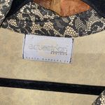 Equestrian Designs Vintage Lace Print Jacket & Pants Set Women's Size Medium Black Photo 5