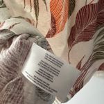 Orvis Tropical Leaf Print Soft Linen Blend Top Photo 5