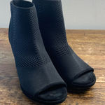 Eileen Fisher  Margate Peep Toe Bootie In Midnight‎ Stretch Fabric Photo 0