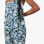 FP Movement by Free People Hot Shot Tee Romper in Forest Floral Blue Combo Sz M Size M Photo 0