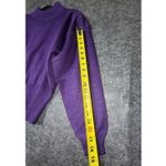 Vintage Casual Corner Purple Mock Neck Sweater with Padded Shoulders Photo 4