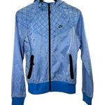 Nike  Light Blue Hooded Fused Windrunner Jacket Women's Size Medium Photo 0