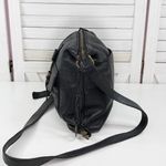 Lucky Brand  Leather Boho Messenger Crossbody Bag Black Photo 2