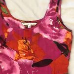 Anthropologie $248  Trina Turk Tropicale Rachelle Mini Dress Silk Pink Orange Ruffle Peplum Photo 3