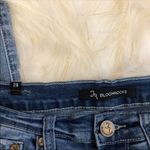 BLOOMROCKS Melrose Pearls Fray Cuff Ankles Jeans Blue Size 28 Photo 11