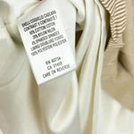 BCBGMAXAZRIA  Striped Sheath Stretch Dress Beige Bow Ruffle Sleeve Size Small Photo 6