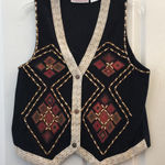 Westbound FINAL MARKDOWN Ladies’  Beaded Tapestry Lined Vest med Photo 0