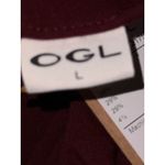 Brand New OGL Light Cotton Ribbed Umbrella Viscose Maxi Skirt Women's Size L Purple Size M Photo 4