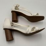 London Fog  Collection Valonia Womens White Block Heels Size 10 Photo 7