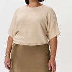 Quince  Light Tan Knit Top Photo 3