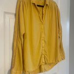 Cloth & Stone Anthropologie  Landry Buttondown gold Blouse Shirt Sz Small Photo 2