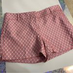 Loft The Rivera Satin Pink/Blue Geometric Shorts Photo 2