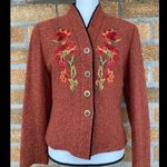 Kenzo jungle wool embroided jacket small Orange Photo 1