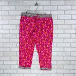Sundance  Lei Vibrant Pink and Orange Cropped Pants Size PM Photo 2