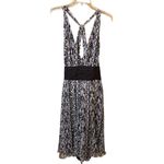 Nicole Miller Silk Geometric Halter Dress - Size 14 Photo 4