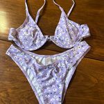 SheIn , Purple and Black Flowered Bikini Photo 0