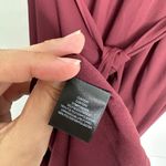 WAYF  Maroon Bridesmaid Maxi Wrap V-Neck Dress Size Small Photo 7