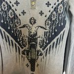 Vocal  green long sleeve embellished shirt size large Photo 1