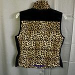 Ralph Lauren Lauren  MP Animal Print quilted vest purple lining faux suede trim Photo 1