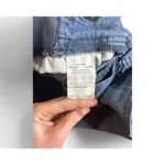 Lee Relaxed Fit Mid Rise Cargo Shorts Women's Medium Blue Elastic Waist Utility Photo 5